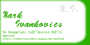 mark ivankovics business card